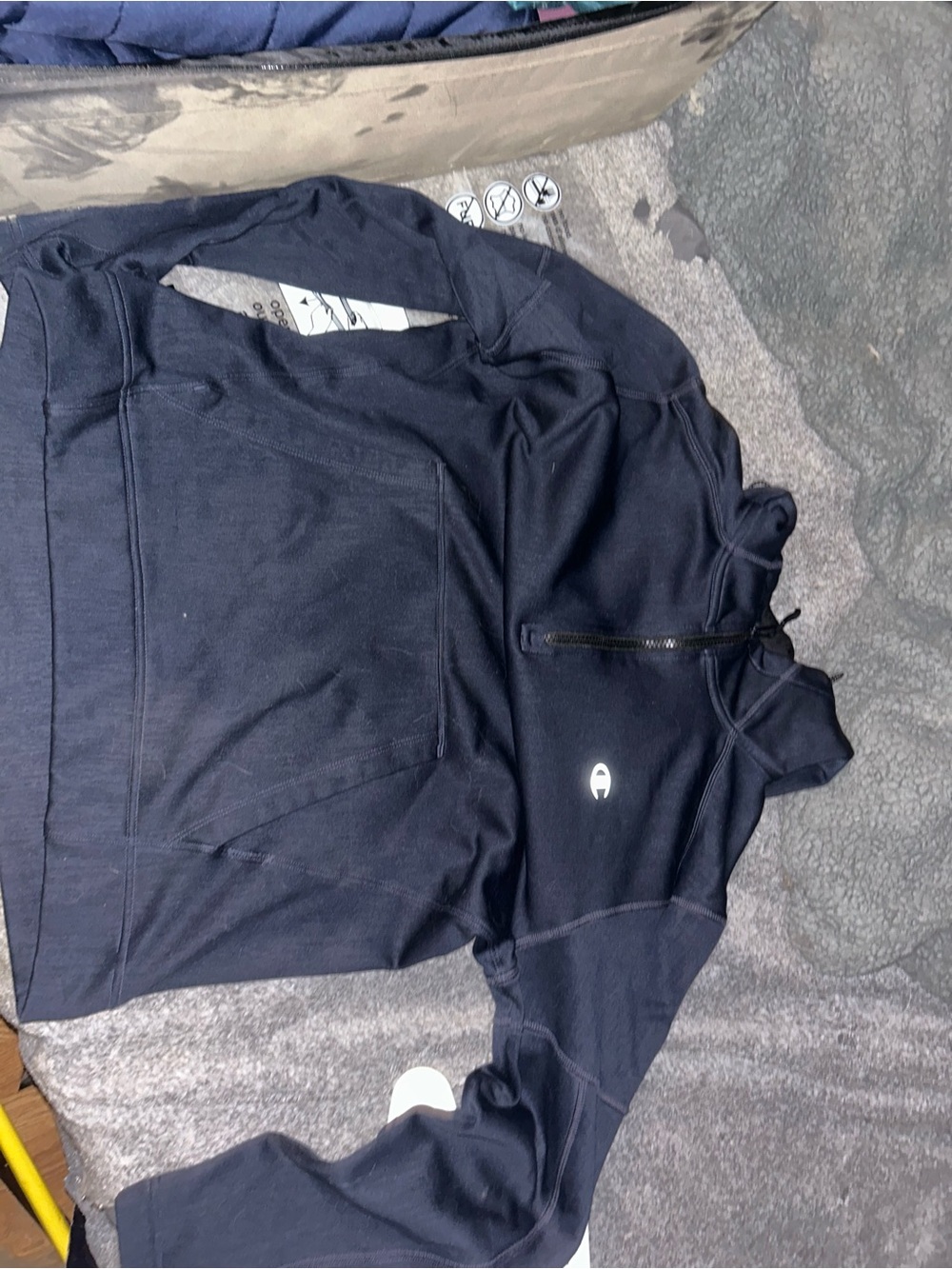 Champion Navy Half-Zip Men's Pullover